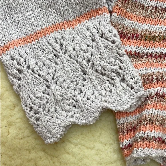 Free People Crochet Knit Cropped Hoodie - Picture 3 of 4